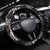 Hawaii Puakenikeni and Maile Lei Steering Wheel Cover Black Japanese Wave Style - Polynesian Pride