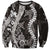 Hawaii Puakenikeni and Maile Lei Sweatshirt Black Japanese Wave Style - Polynesian Pride