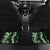 Hawaii Puakenikeni and Maile Lei Car Mats Green Japanese Wave Style - Polynesian Pride