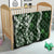 Hawaii Puakenikeni and Maile Lei Quilt Green Japanese Wave Style - Polynesian Pride