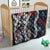 Hawaii Puakenikeni and Maile Lei Quilt Navy Blue Japanese Wave Style - Polynesian Pride