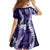 Hawaii Puakenikeni and Maile Lei Family Matching Tank Maxi Dress and Hawaiian Shirt Purple Japanese Wave Style - Polynesian Pride