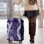 Hawaii Puakenikeni and Maile Lei Luggage Cover Purple Japanese Wave Style - Polynesian Pride
