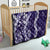 Hawaii Puakenikeni and Maile Lei Quilt Purple Japanese Wave Style - Polynesian Pride