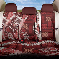 Hawaii Puakenikeni and Maile Lei Back Car Seat Cover Red Japanese Wave Style LT9 One Size Red - Polynesian Pride