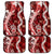 Hawaii Puakenikeni and Maile Lei Car Mats Red Japanese Wave Style - Polynesian Pride