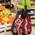 Hawaii Puakenikeni and Maile Lei Grocery Bag Red Japanese Wave Style - Polynesian Pride
