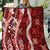 Hawaii Puakenikeni and Maile Lei Quilt Red Japanese Wave Style - Polynesian Pride
