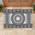 All White Tonga Malo e lelei Rubber Doormat Vintage Ngatu Tribal Pattern - Polynesian Pride
