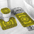 All Yellow Tonga Malo e lelei Bathroom Set Vintage Ngatu Tribal Pattern - Polynesian Pride