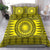All Yellow Tonga Malo e lelei Bedding Set Vintage Ngatu Tribal Pattern - Polynesian Pride