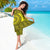 All Yellow Tonga Malo e lelei Sarong Vintage Ngatu Tribal Pattern - Polynesian Pride
