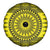 All Yellow Tonga Malo e lelei Spare Tire Cover Vintage Ngatu Tribal Pattern - Polynesian Pride