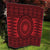 All Red Tonga Malo e lelei Quilt Vintage Ngatu Tribal Pattern - Polynesian Pride