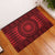 All Red Tonga Malo e lelei Rubber Doormat Vintage Ngatu Tribal Pattern - Polynesian Pride