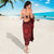 All Red Tonga Malo e lelei Sarong Vintage Ngatu Tribal Pattern - Polynesian Pride