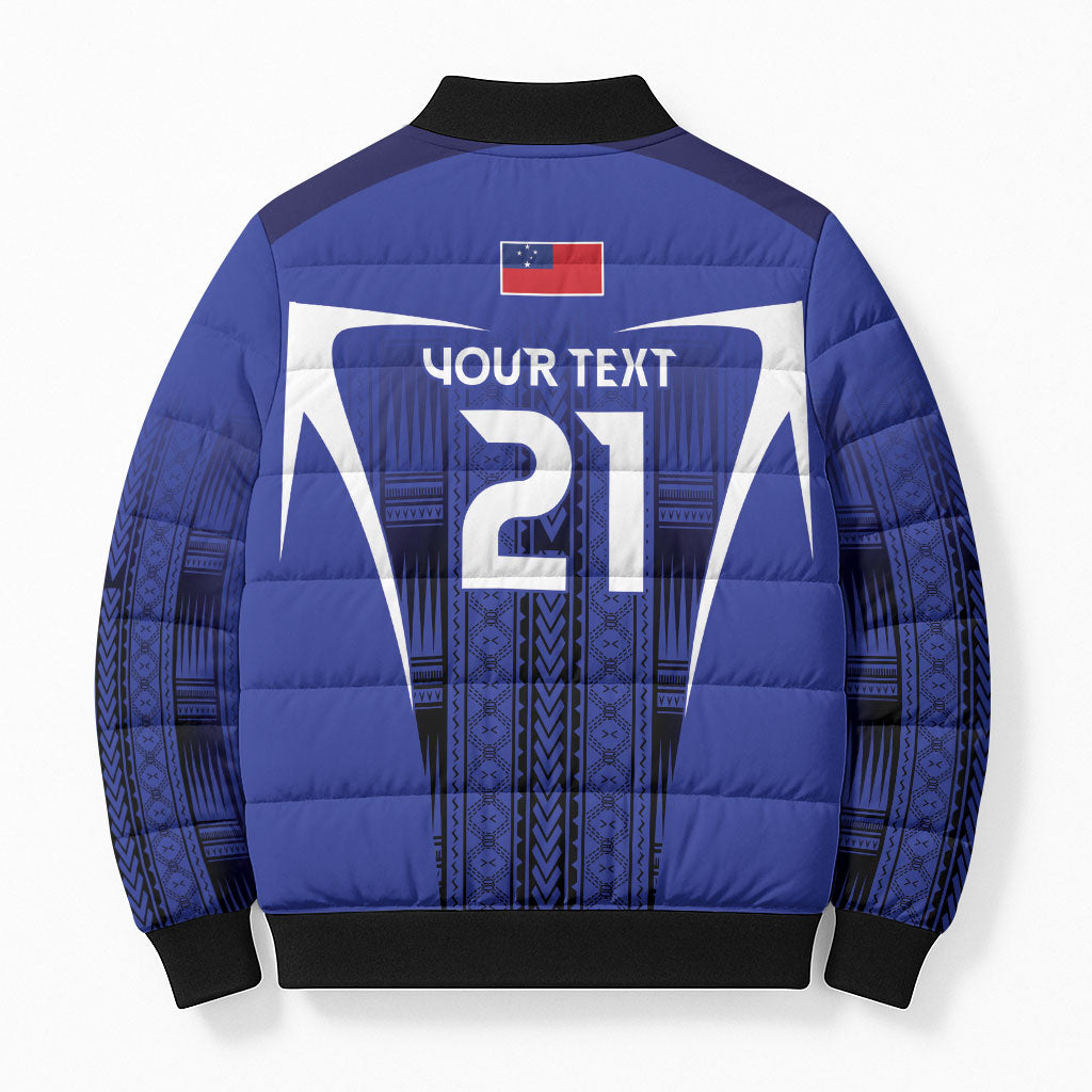 2026 Rugby Nations Series Custom Manu Samoa Bomber Puffer Jacket LT9 - Polynesian Pride