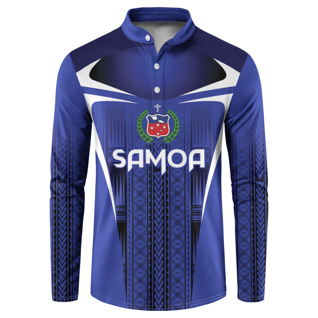 2026 Rugby Nations Series Custom Manu Samoa Button Sweatshirt