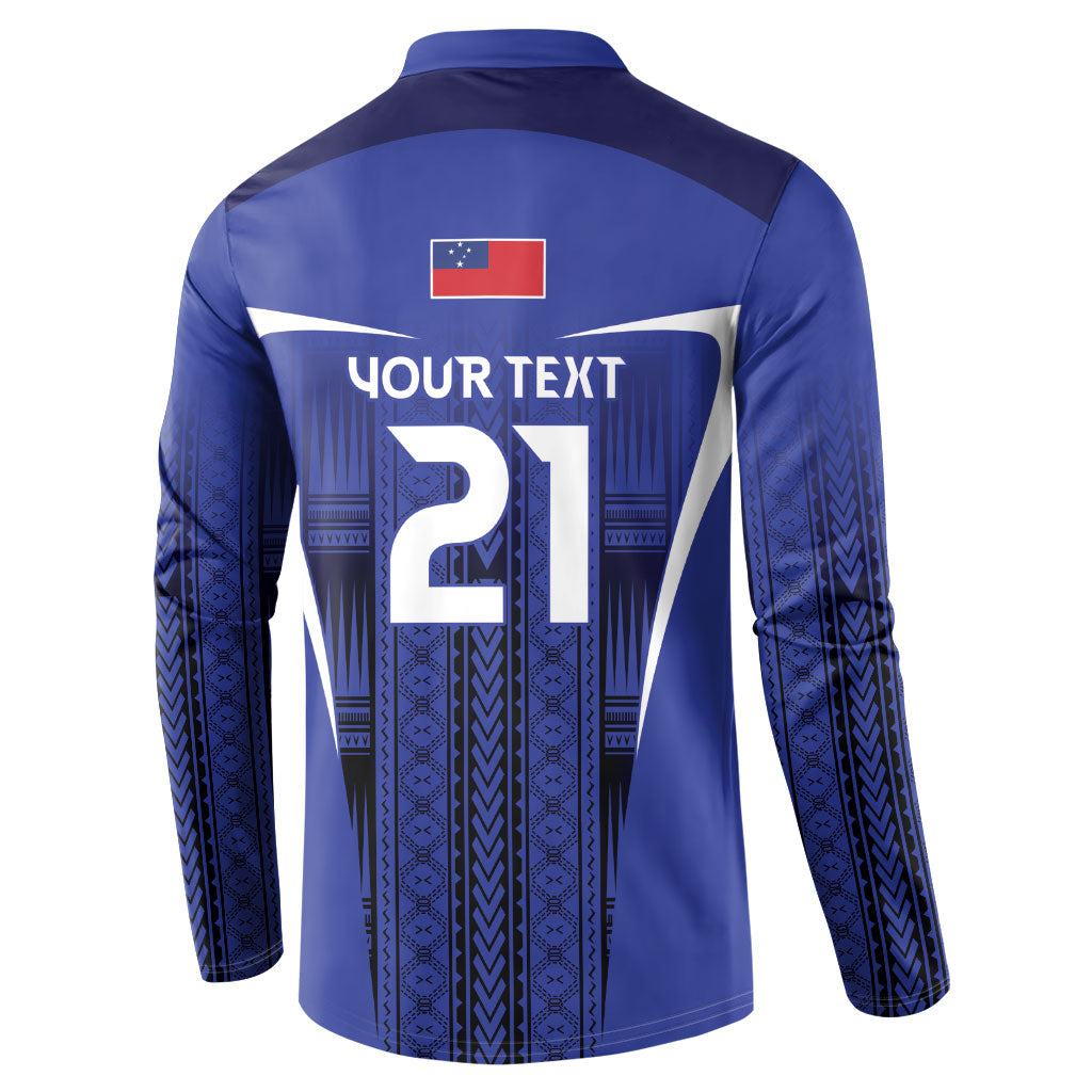 2026 Rugby Nations Series Custom Manu Samoa Button Sweatshirt LT9 - Polynesian Pride
