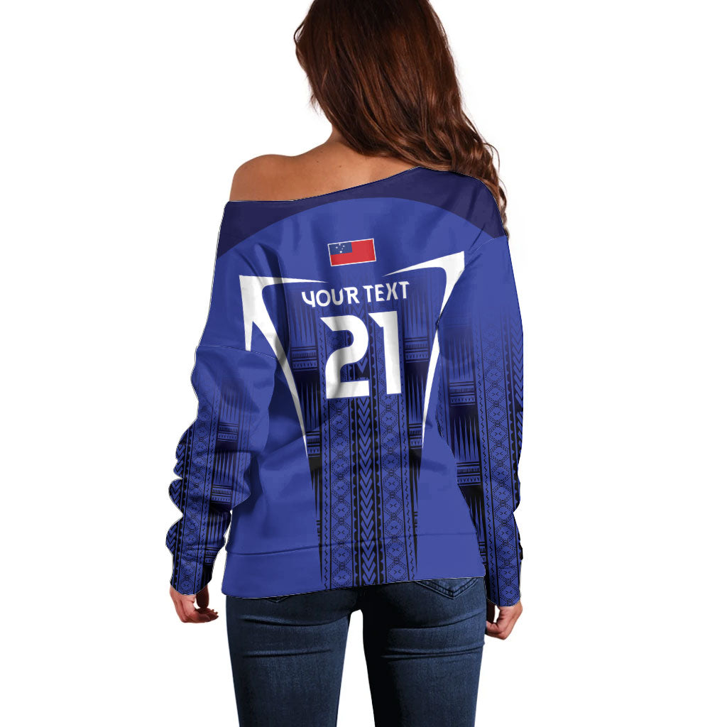 2026 Rugby Nations Series Custom Manu Samoa Off Shoulder Sweater LT9 - Polynesian Pride