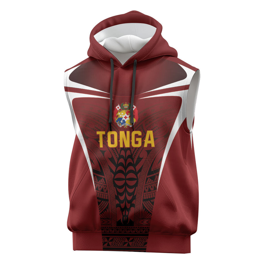 2026 Rugby Nations Series Custom Tonga Ikale Tahi Sleeveless Hoodie