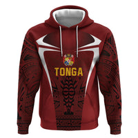 2026 Rugby Nations Series Custom Tonga Ikale Tahi Zip Hoodie LT9 Pullover Hoodie Red - Polynesian Pride