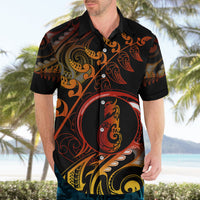 New Zealand Hawaiian Shirt Aotearoa Manaia Maori Fern Tattoo Arty LT9 - Polynesian Pride