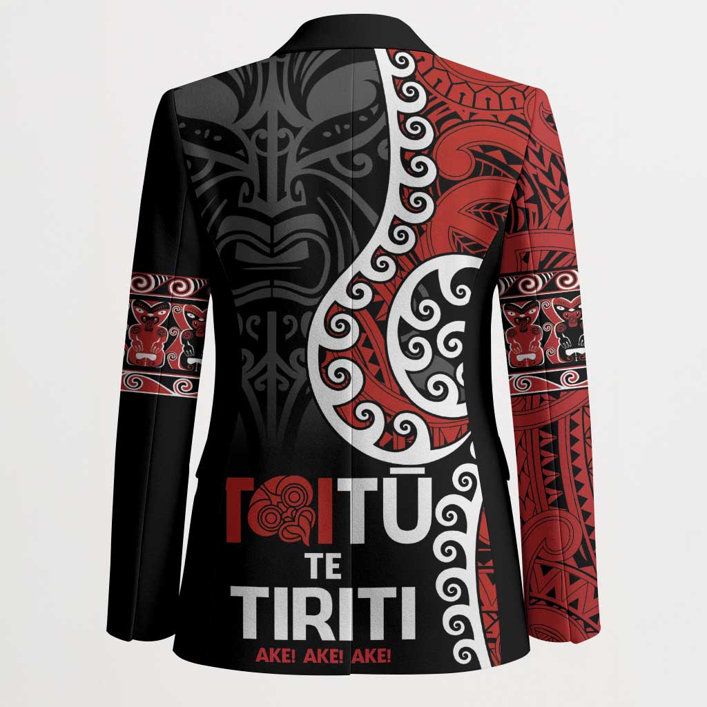 Honour The Treaty New Zealand Blazer Toitu Te Tiriti Ake Ake Ake - Polynesian Pride