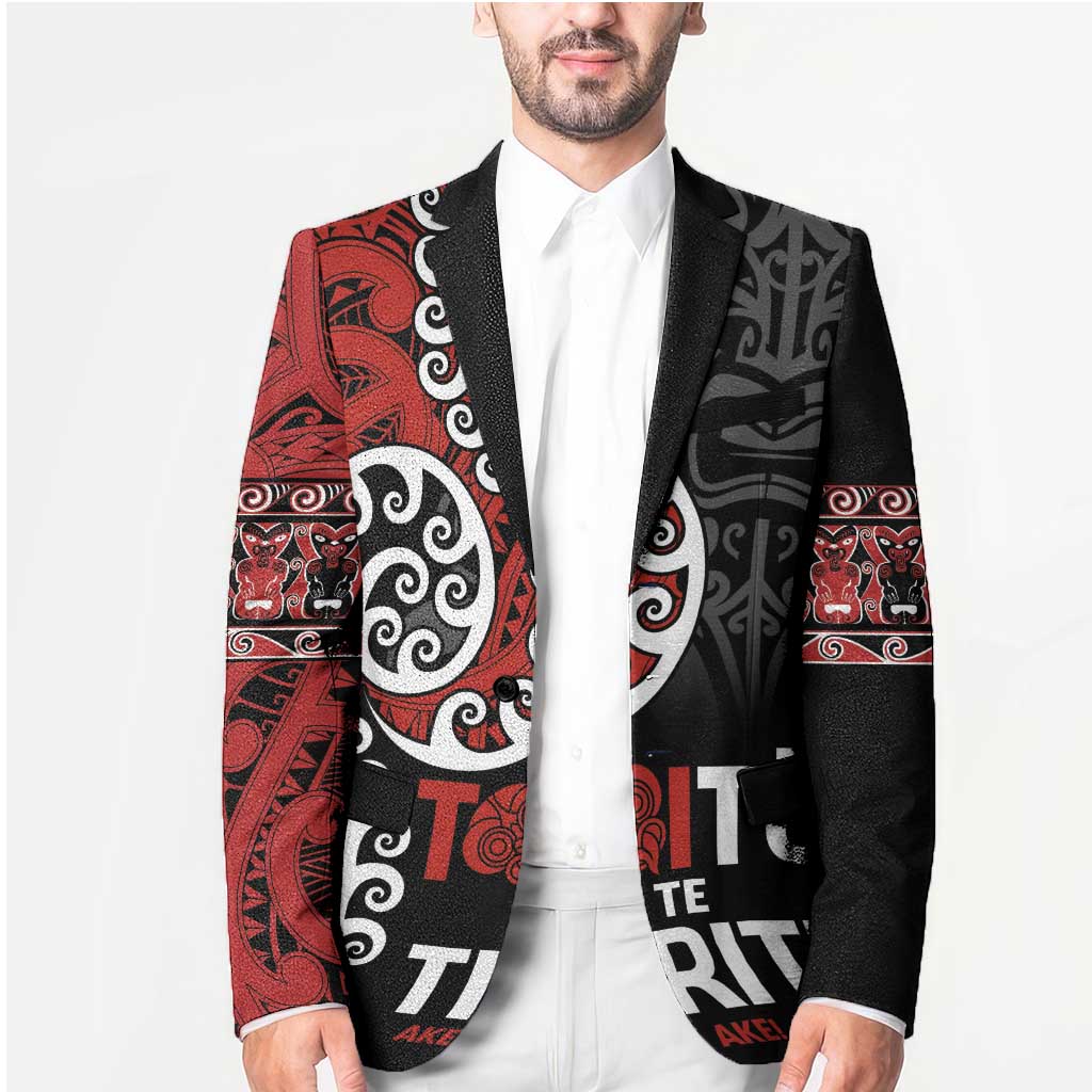 Honour The Treaty New Zealand Blazer Toitu Te Tiriti Ake Ake Ake - Polynesian Pride