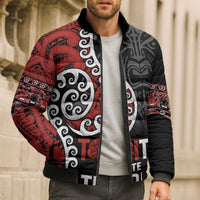 Honour The Treaty New Zealand Bomber Puffer Jacket Toitu Te Tiriti Ake Ake Ake - Polynesian Pride
