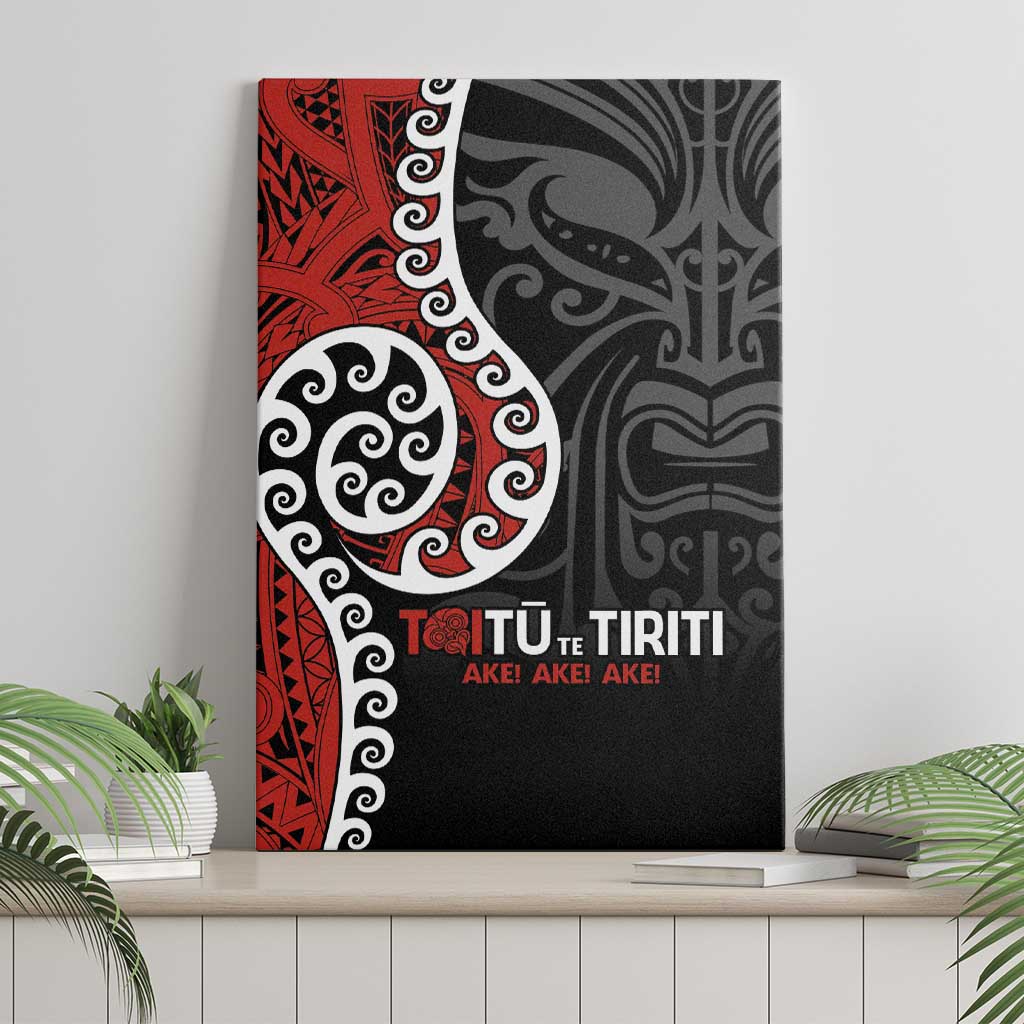 Honour The Treaty New Zealand Canvas Wall Art Toitu Te Tiriti Ake!Ake!Ake!