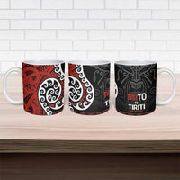 Honour The Treaty New Zealand Ceramic Mug Toitu Te Tiriti Ake Ake Ake - Polynesian Pride