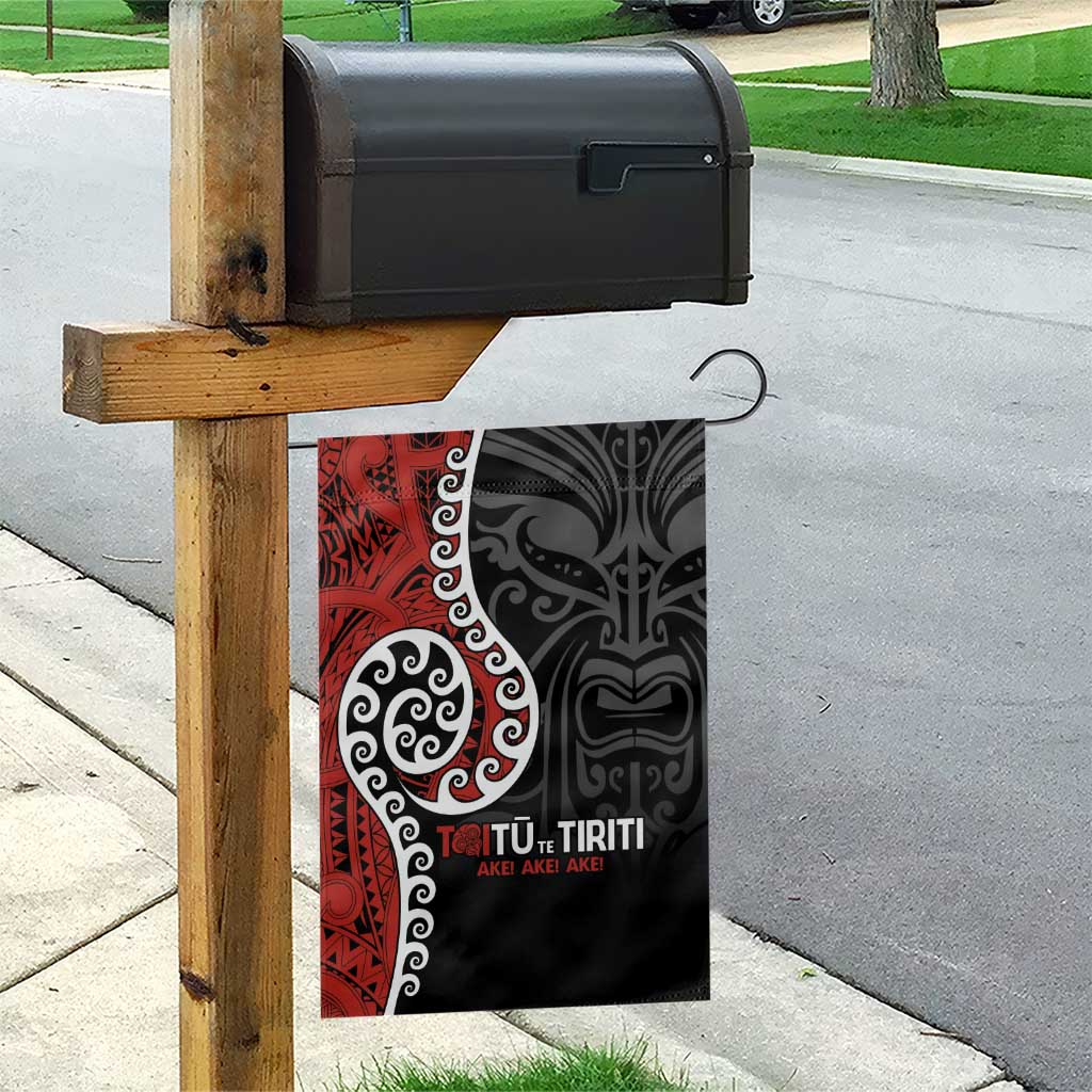 Honour The Treaty New Zealand Garden Flag Toitu Te Tiriti Ake!Ake!Ake!
