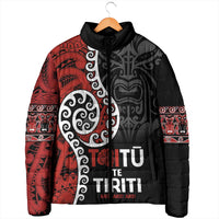 Honour The Treaty New Zealand Padded Jacket Toitu Te Tiriti Ake Ake Ake - Polynesian Pride