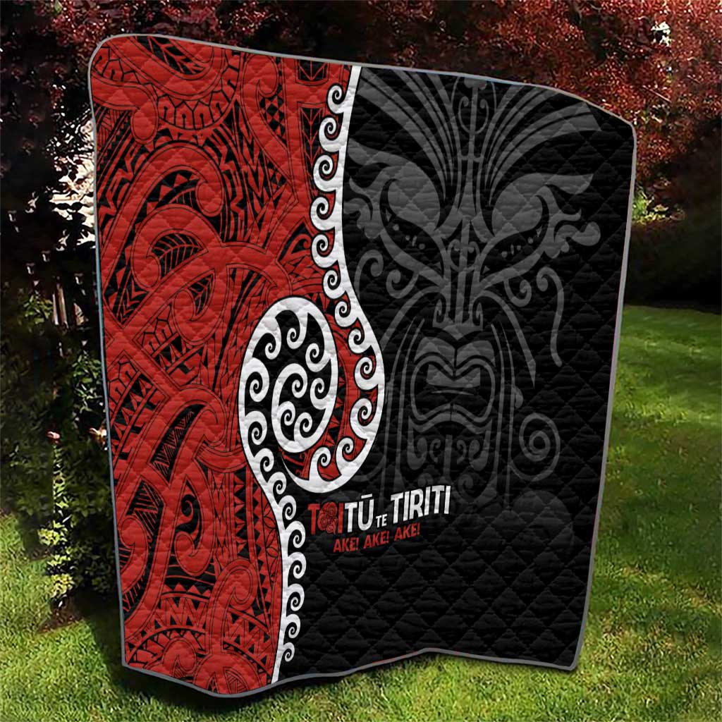 Honour The Treaty New Zealand Quilt Toitu Te Tiriti Ake!Ake!Ake!