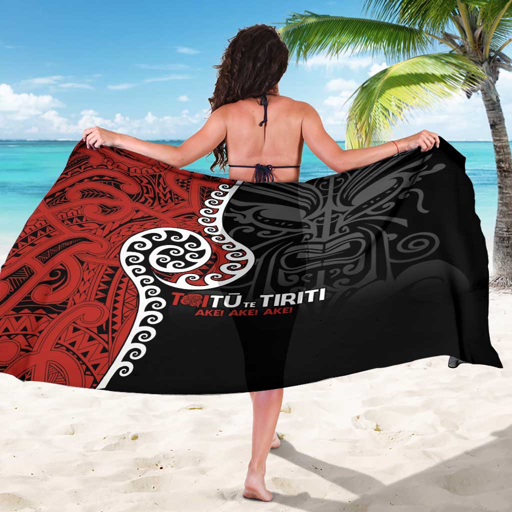 Honour The Treaty New Zealand Sarong Toitu Te Tiriti Ake!Ake!Ake!