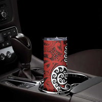Honour The Treaty New Zealand Skinny Tumbler Toitu Te Tiriti Ake!Ake!Ake!