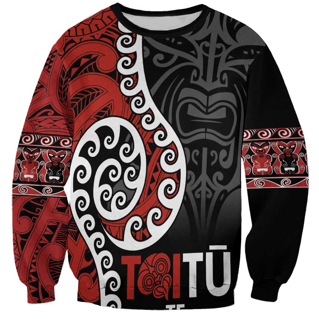 Honour The Treaty New Zealand Sweatshirt Toitu Te Tiriti Ake!Ake!Ake!