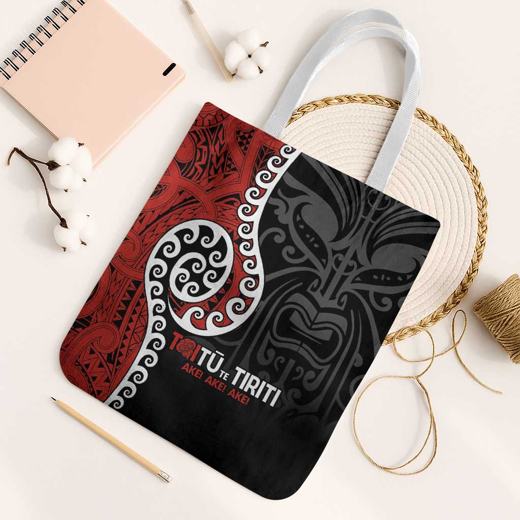 Honour The Treaty New Zealand Tote Bag Toitu Te Tiriti Ake Ake Ake - Polynesian Pride
