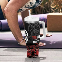 Honour The Treaty New Zealand Tumbler With Handle Toitu Te Tiriti Ake!Ake!Ake!