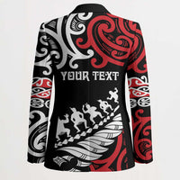 Honour The Treaty New Zealand Personalised Blazer Toitu Te Tiriti Half Fern Haka Dance - Polynesian Pride