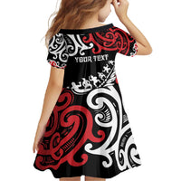 Honour The Treaty New Zealand Personalised Family Matching Tank Maxi Dress and Hawaiian Shirt Toitu Te Tiriti Half Fern with Haka dance LT9 - Polynesian Pride