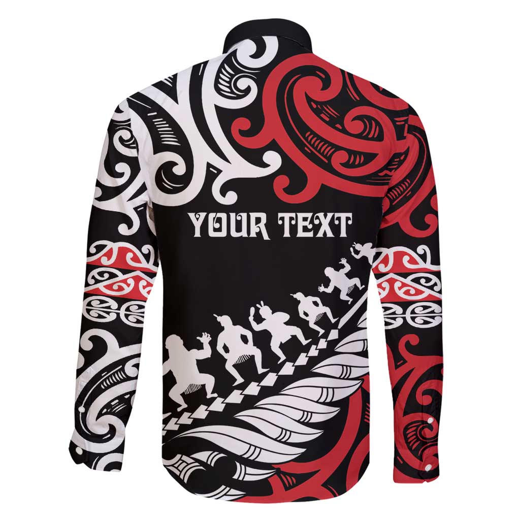Honour The Treaty New Zealand Personalised Family Matching Tank Maxi Dress and Hawaiian Shirt Toitu Te Tiriti Half Fern with Haka dance LT9 - Polynesian Pride