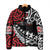 Honour The Treaty New Zealand Personalised Padded Jacket Toitu Te Tiriti Half Fern Haka Dance - Polynesian Pride