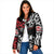Honour The Treaty New Zealand Personalised Padded Jacket Toitu Te Tiriti Half Fern Haka Dance - Polynesian Pride