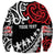 Honour The Treaty New Zealand Personalised Sweatshirt Toitu Te Tiriti Half Fern with Haka dance
