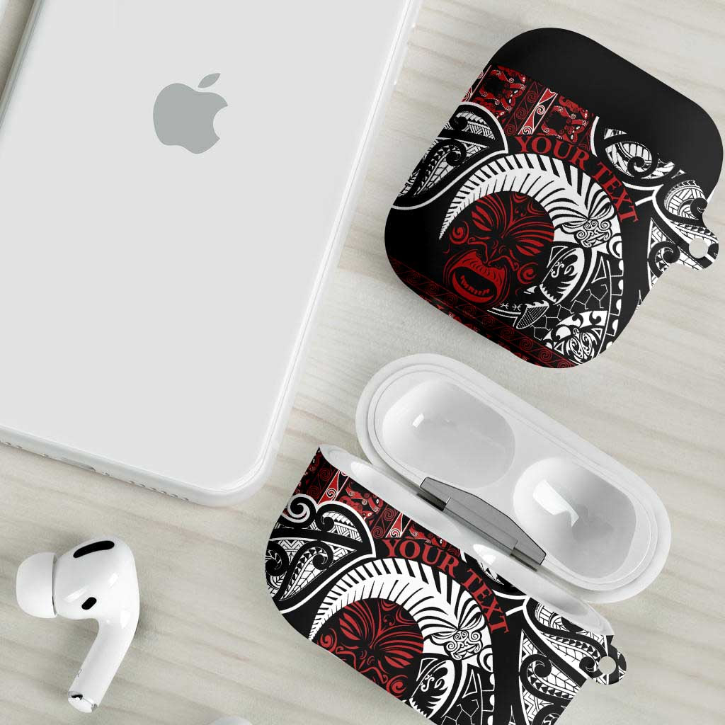 Honour The Treaty New Zealand Personalised AirPods Case Toitu Te Tiriti Indigenous Maori Face - Polynesian Pride