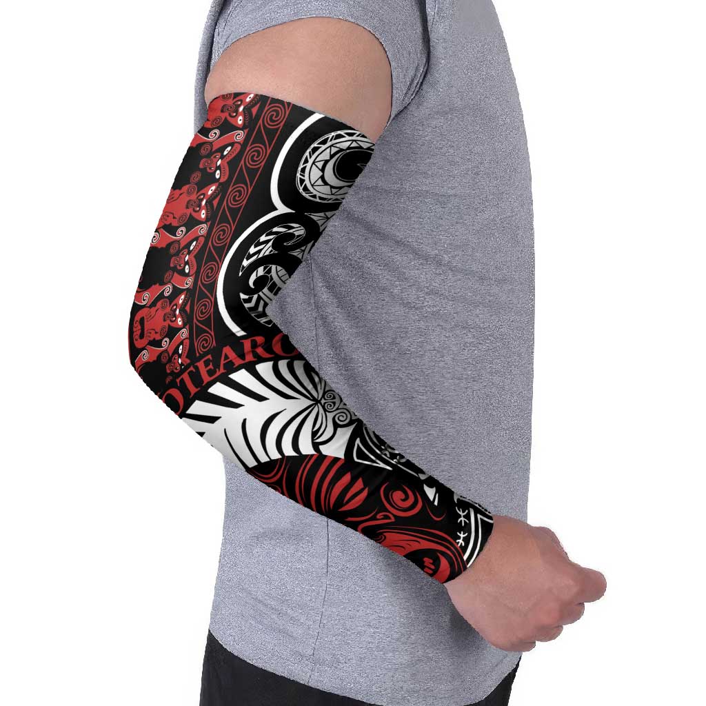 Honour The Treaty New Zealand Personalised Arm Sleeves Toitu Te Tiriti Indigenous Maori Face - Polynesian Pride