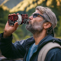 Honour The Treaty New Zealand Personalised 4 in 1 Can Cooler Tumbler Toitu Te Tiriti Indigenous Maori Face