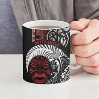 Honour The Treaty New Zealand Personalised Ceramic Mug Toitu Te Tiriti Indigenous Maori Face - Polynesian Pride